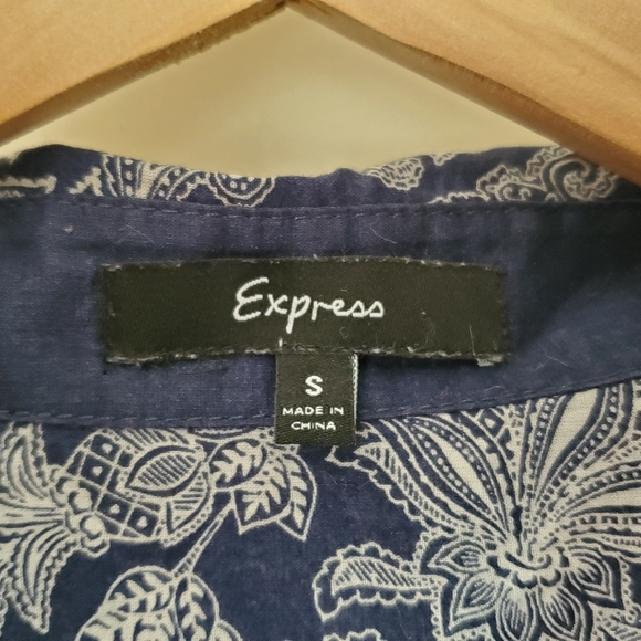 Express small cotton button-down tunic - Picture 3 of 6